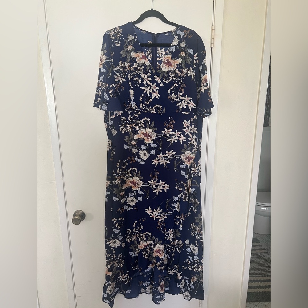 Floral Navy Dress